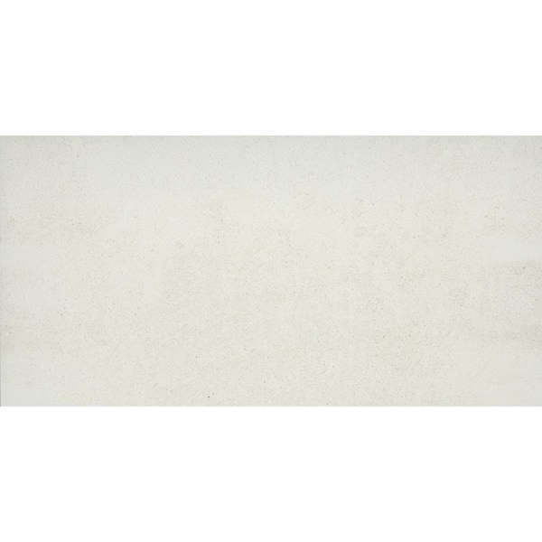 EMSER TILE Potenza Ivory 11.73 in. x 23.62 in. Matte Porcelain Stone Look Floor and Wall Tile (11.628 sq. ft./Case)