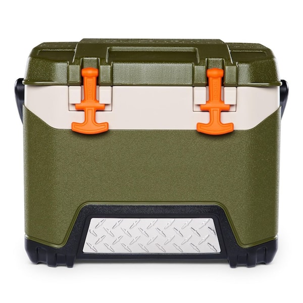 MOEPISY 25 qt. Coolers Beverage Jug Chest Hard Cooler Green and Orange