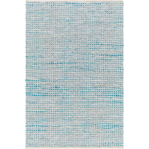 Livabliss Schultz Teal 9 ft. x 13 ft. Abstract Indoor Area Rug