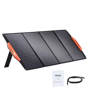 120-Watt Portable Monocrystalline Solar Panel IP67 ETFE Solar Charger with Type C USB Port for Home, Off Grid, Hiking