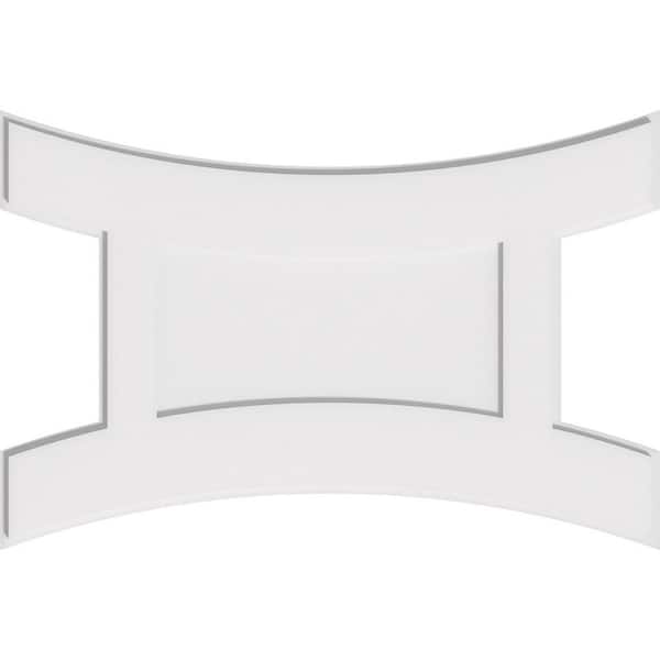 Ekena Millwork 1 in. P X 36 in. W X 24 in. H Haven Architectural Grade PVC Contemporary Ceiling Medallion