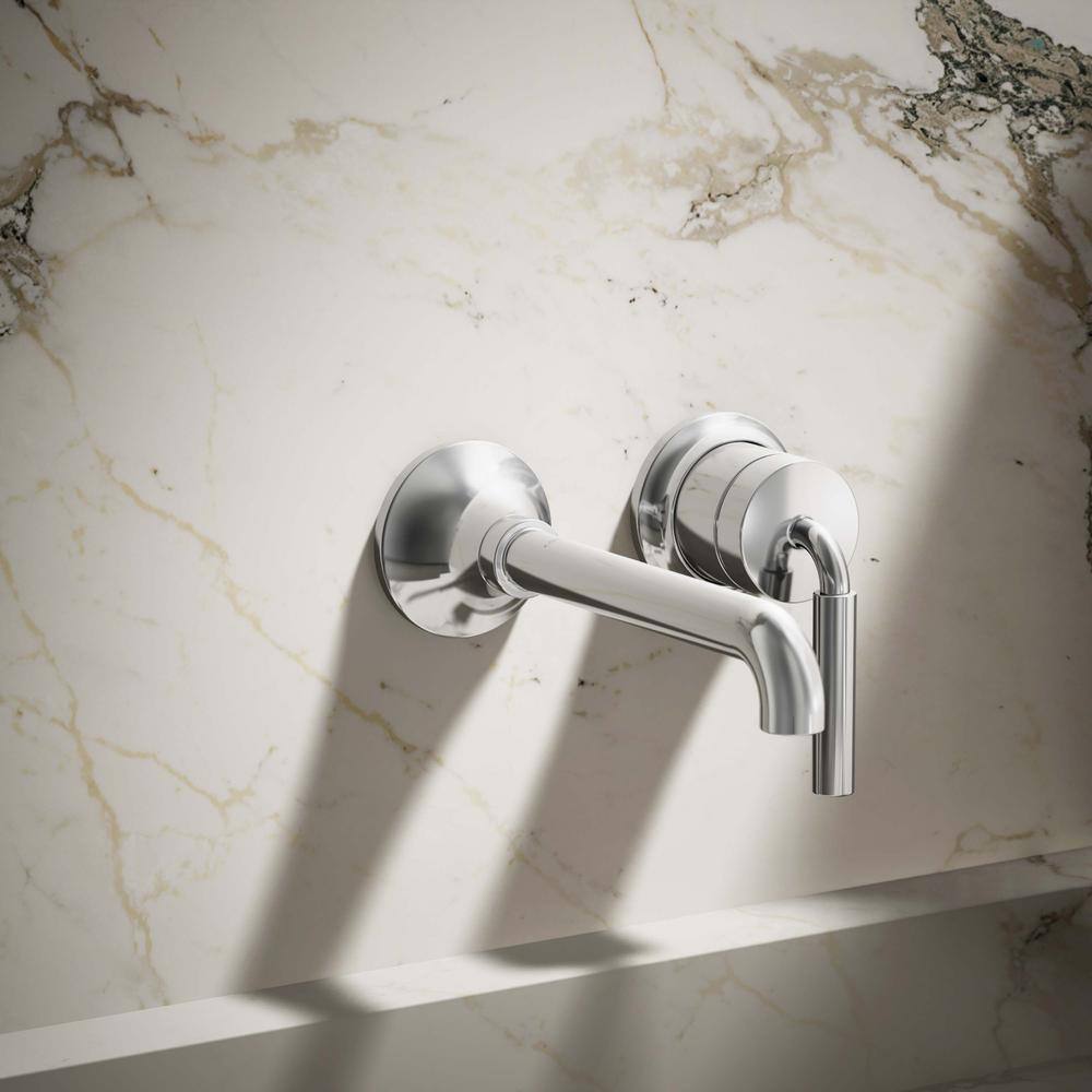 Tone Polished Chrome Single-Handle Wall-Mount Bathroom Faucet
