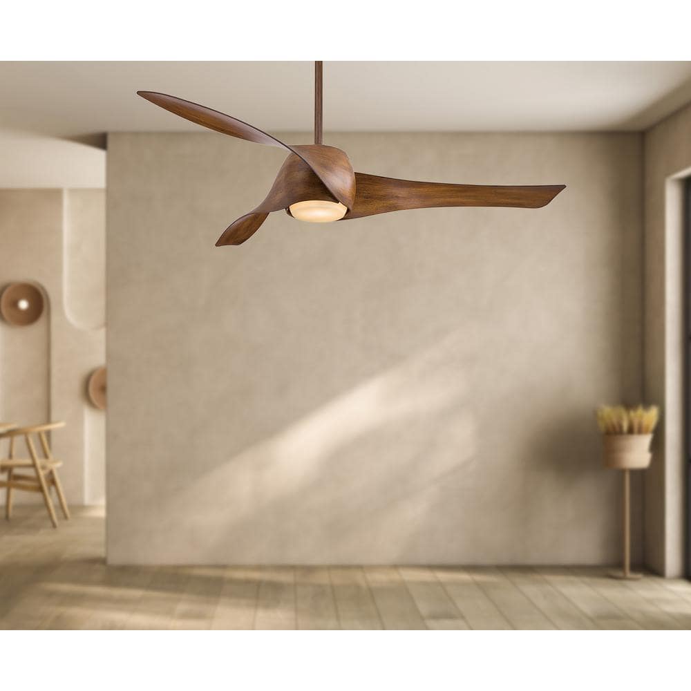 MINKA-AIRE Artemis 58 in. Integrated LED Indoor Distressed Koa