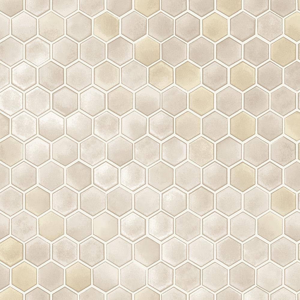 Hexagon Tiles Champagne Wallpaper Sample price history on PriceWatchPro