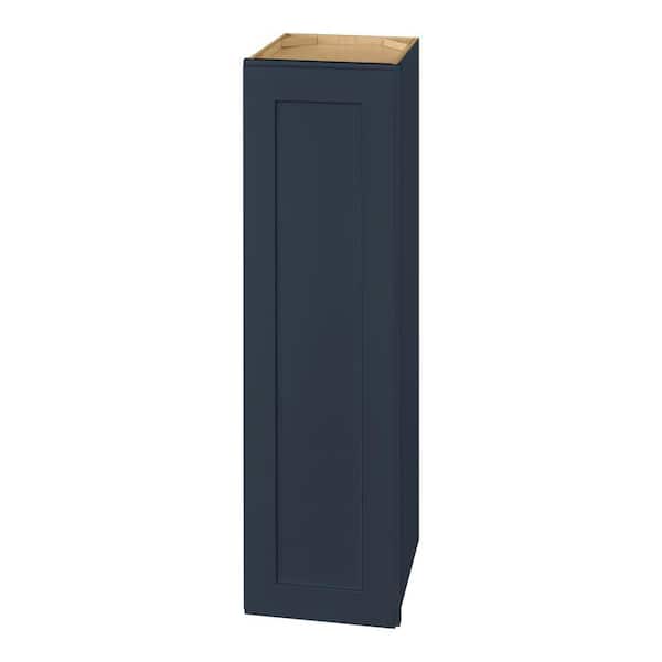 Avondale 12 in. W x 12 in. D x 42 in. H Ready to Assemble Plywood Shaker Wall Kitchen Cabinet in Ink Blue