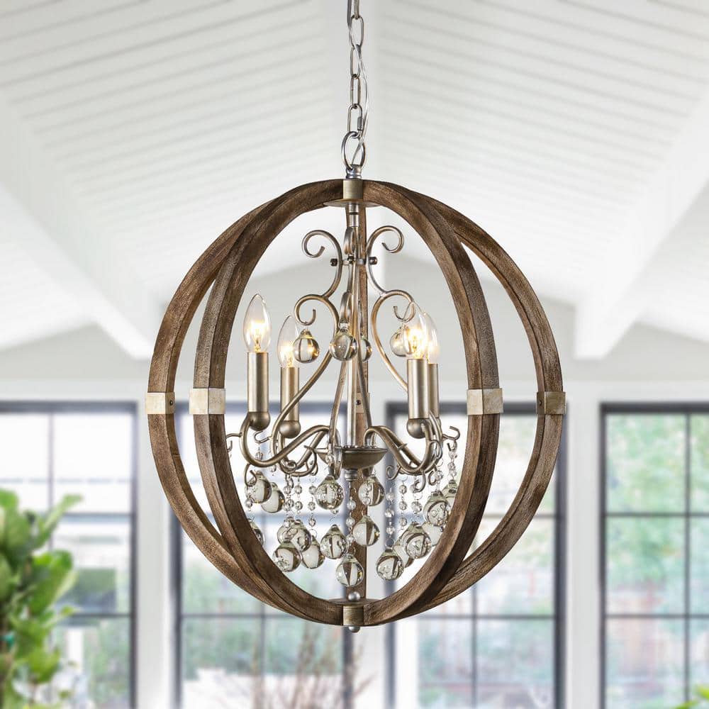 21.65 in. 4-Light Silver Chandelier price history on PriceWatchPro