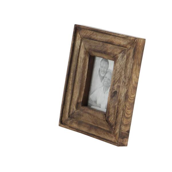 4X6 Wood Photo Picture Frame 2 Pack - Rustic Wooden Picture Frame