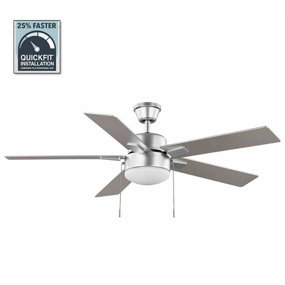 UPC 082392560508 product image for 52 in. Corwin Indoor/Outdoor Silver LED Ceiling Fan with Light Kit | upcitemdb.com
