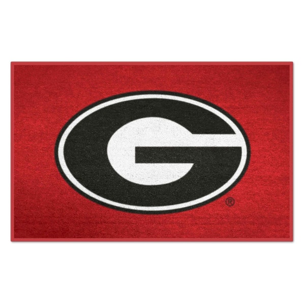 FANMATS NCAA University of Georgia Red 19 in. x 30 in. Indoor Starter Mat Accent Rug