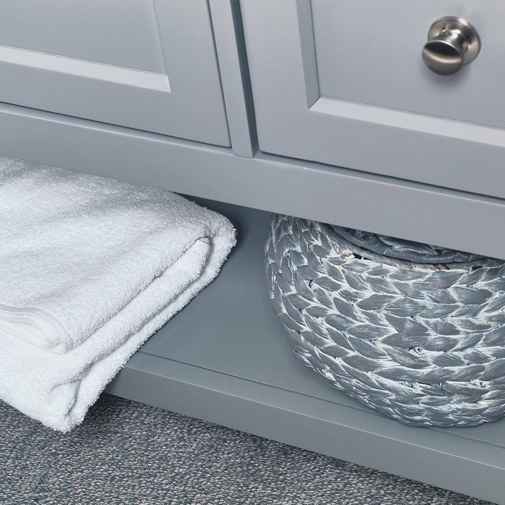 Gray 48" Single Bathroom Vanity with Quartz Top