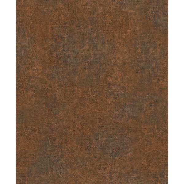 Unbranded Textures Collection Orange/Black Rustic Texture Matte Finish Vinyl on Non-woven Non-pasted Wallpaper Roll