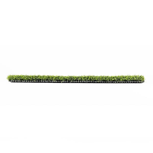 TURF DISTRIBUTORS Eco 85 Silver Putt Field + Lime Green 15 ft. Wide + Cut to Length