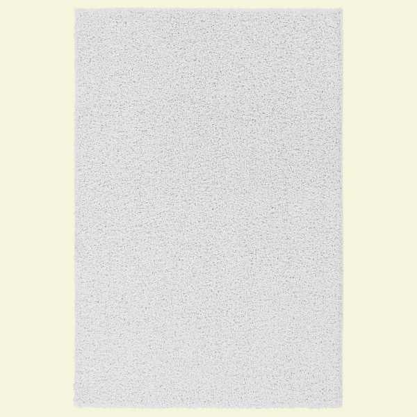 Garland Rug Southpointe Shag White 6 ft. x 9 ft. Solid Rectangle Area Rug