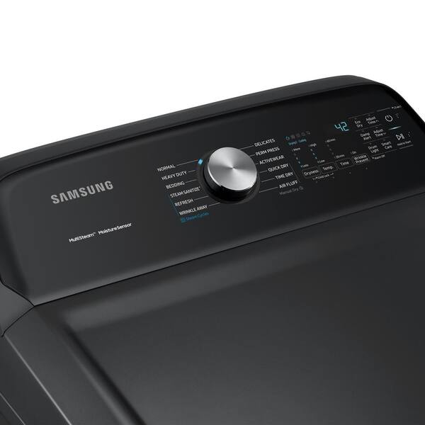 DVG60M9900V by Samsung - 7.5 cu. ft. Smart Gas Dryer with FlexDry™ in Black  Stainless Steel