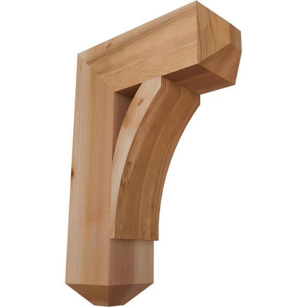 Ekena Millwork 5.5 in. x 26 in. x 18 in. Western Red Cedar Thorton Craftsman Smooth Bracket