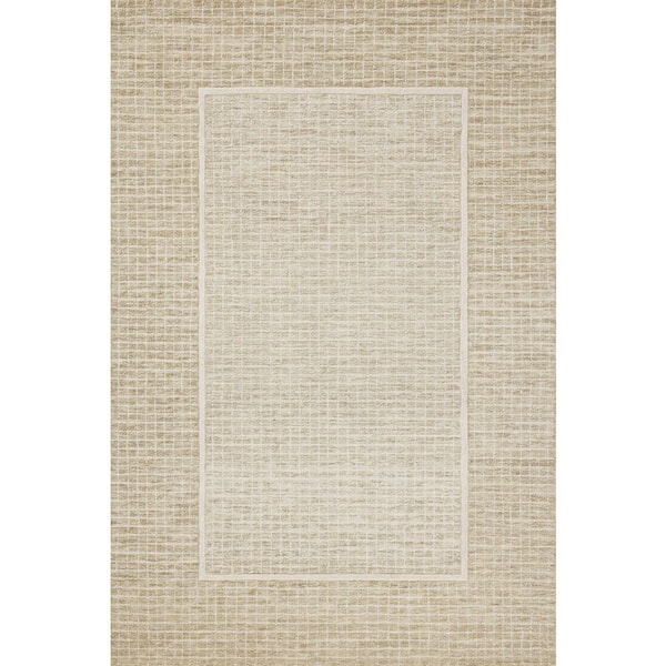 Chris Love Julia Briggs Wheat / Ivory 9 ft. 3 in. x 13 ft. Contemporary Area Rug