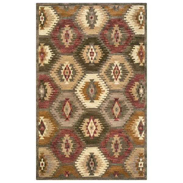 Unbranded Ryder Multi-Color 5 ft. x 8 ft. Native American/Tribal Area Rug