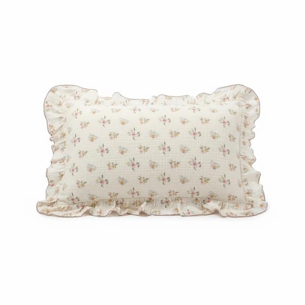 Soft Muslin Toddler Pillowcase with Azalea Floral Design (14"x20")