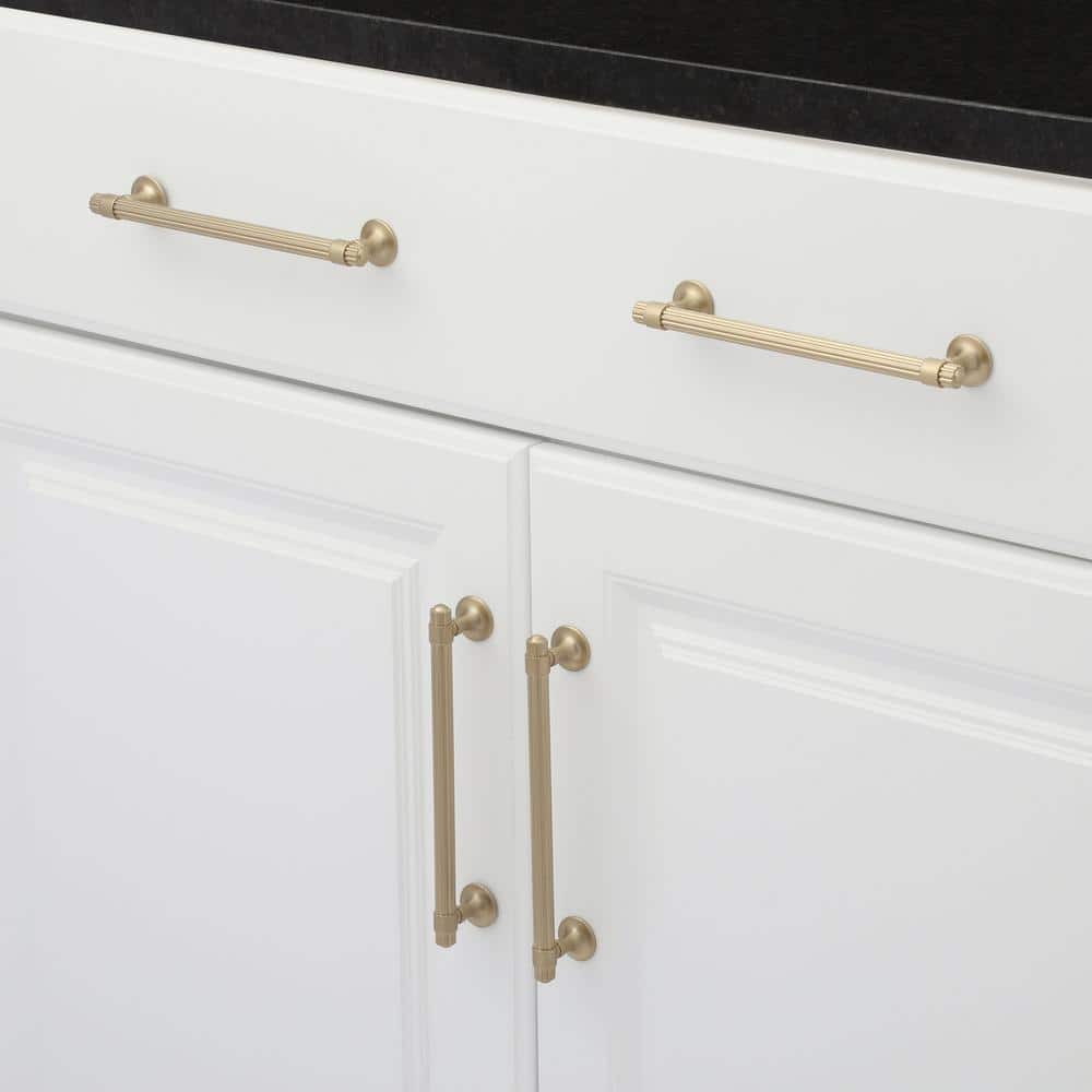 Golden Champagne Sea Grass 7.5" Bar Pull with Mounting Hardware