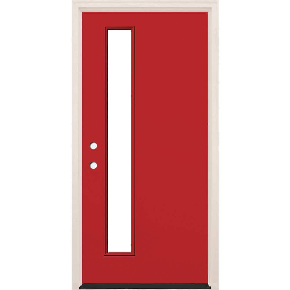Builders Choice 36 in. x 80 in. Right-Hand/Inswing 1 Lite Clear