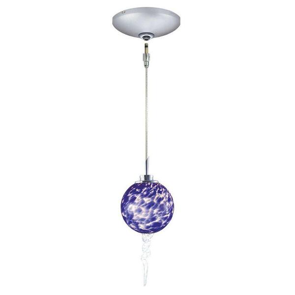 JESCO Lighting Low Voltage Quick Adapt 4 in. x 106-1/4 in. Blue Pendant and Canopy Kit