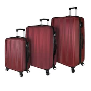 Elite Verdugo Hardside 3-Piece Red Spinner Luggage Set