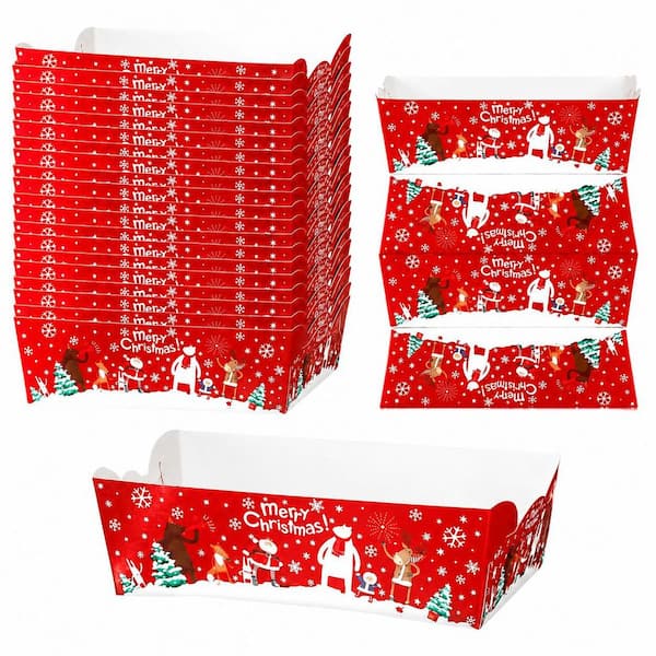 KHKFY 60-Piece Black Cardboard, 60-Pack Christmas Tree Pattern Paper ...