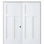 MMI Door Shaker Flat Panel 56 in. x 80 in. Left Hand Solid Core Primed ...