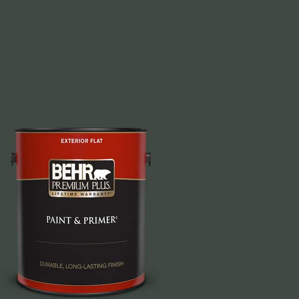 BEHR PREMIUM PLUS 1 gal. #PPF-54 Trellised Ivy Flat Exterior Paint & Primer