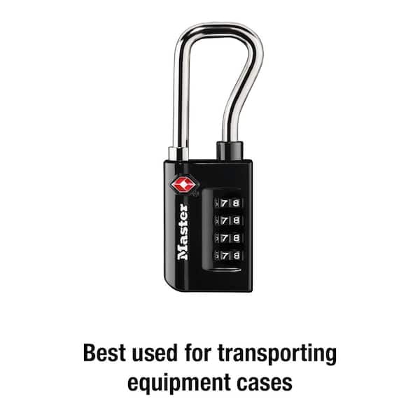 Master Lock TSA Approved Combination Luggage Lock, Resettable, Extended  Shackle 4696DHC - The Home Depot