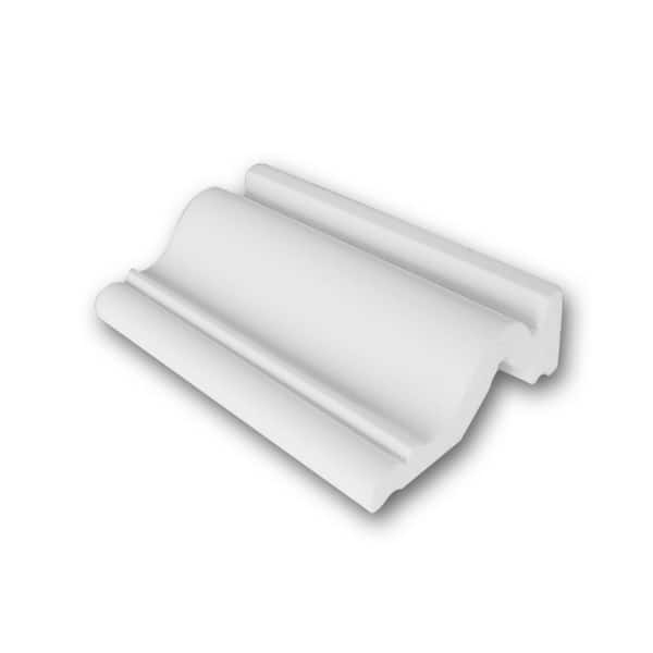 ORAC DECOR 7/8 in. D x 2-3/8 in. W x 4 in. L. Primed White Plain Polystyrene Panel Moulding Sample