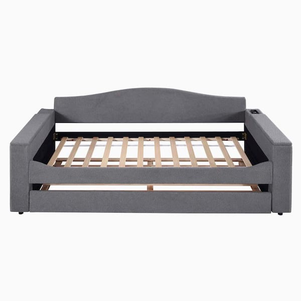 wetiny White Twin Platform Bed