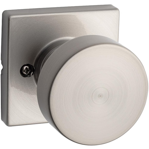 Kwikset Pismo Square Matte Black Half-Dummy Door Knob