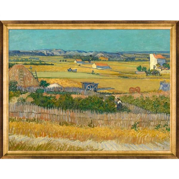 LA PASTICHE The Harvest by Vincent Van Gogh Athenian Gold Framed Nature ...