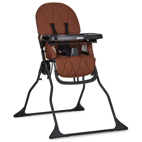 Dream On Me Cognac Brown Snack and Stow High Chair