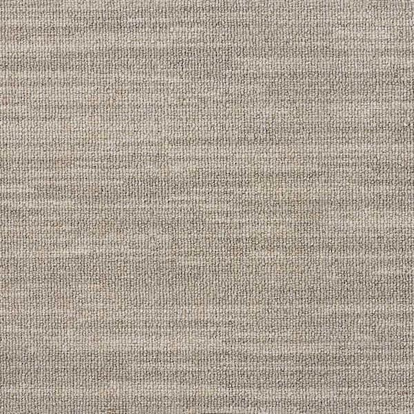 Sky Breeze Pottery Gray 13.2 ft. 36 oz. Wool Loop Carpet - Installation Required