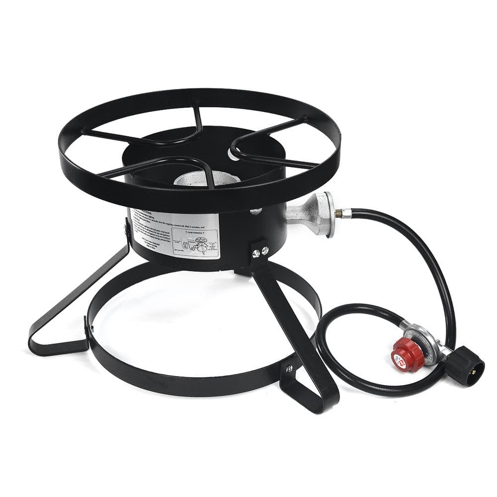 Black Cast Iron High-Pressure Outdoor Propane Stove Cooker
