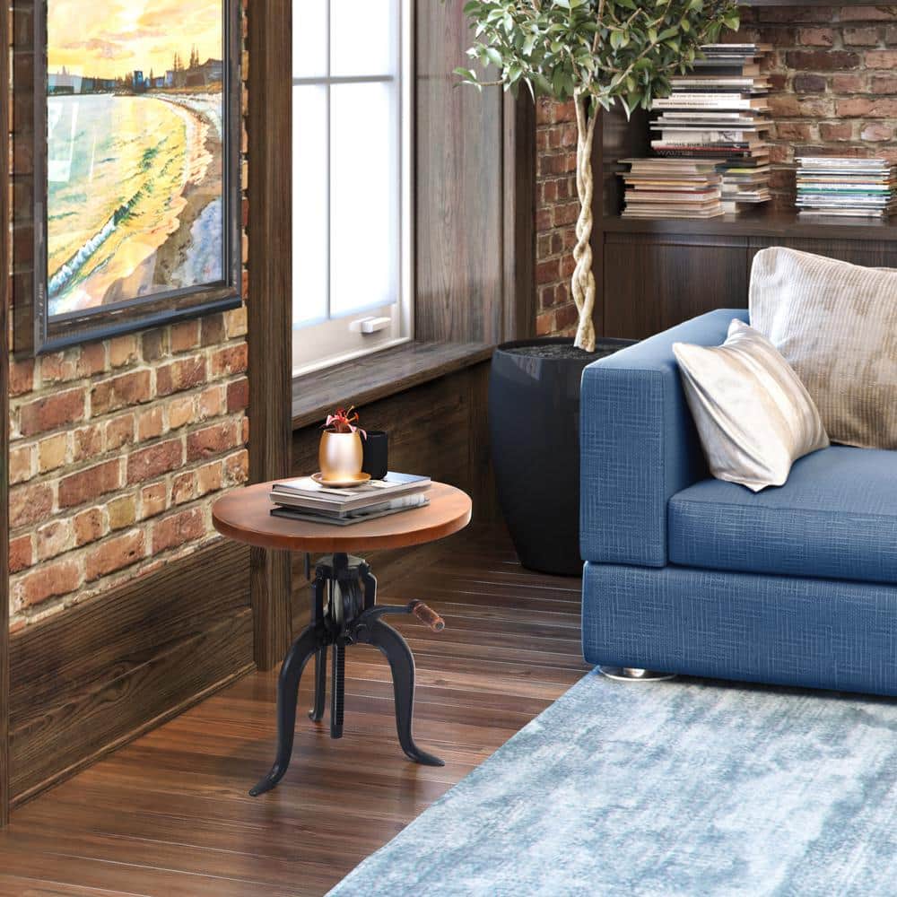 Regan Chestnut and Black End Table - thumbnail 7