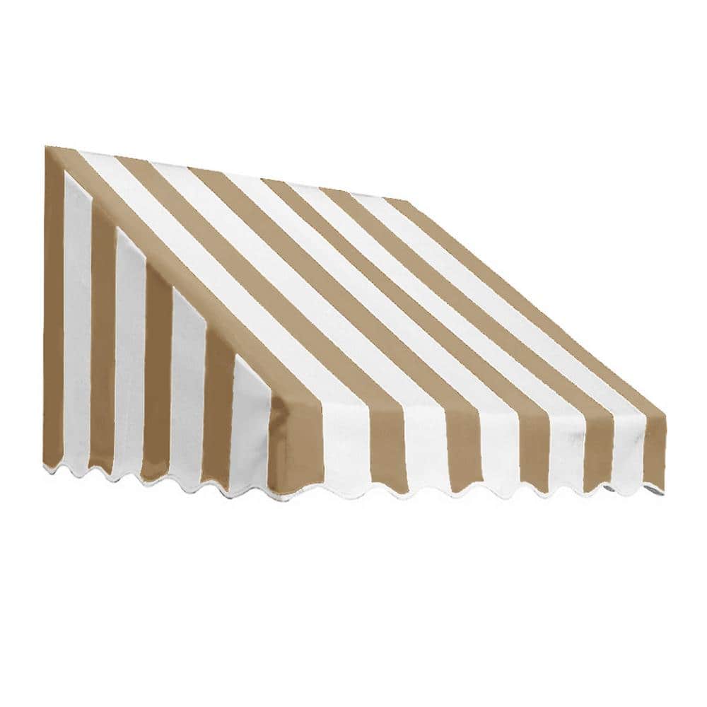 5.38 ft. San Francisco Fixed Awning 64.5 in. W x 24 in. H x 48 in. D Acrylic Fabric in Tan price history on PriceWatchPro
