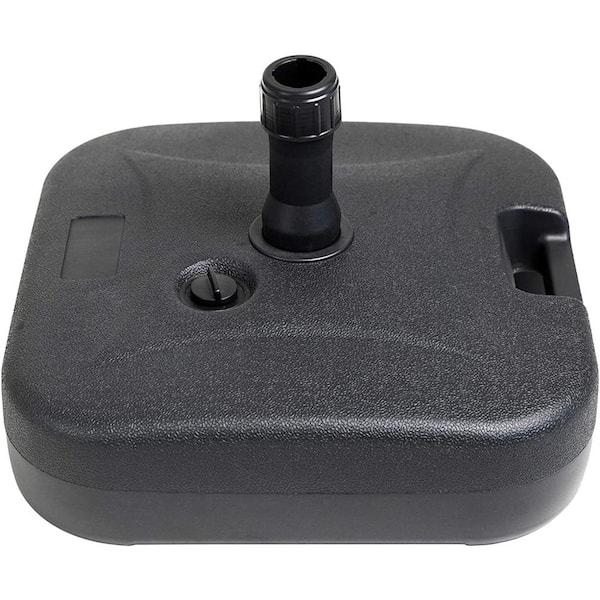 Cubilan 87 lbs. Heavy-Duty Water Fillable Base Stand Square Patio Umbrella Base in Black