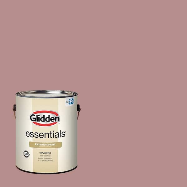 Glidden Essentials 1 gal. PPG1053-5 Brandy Snaps Flat Exterior Paint