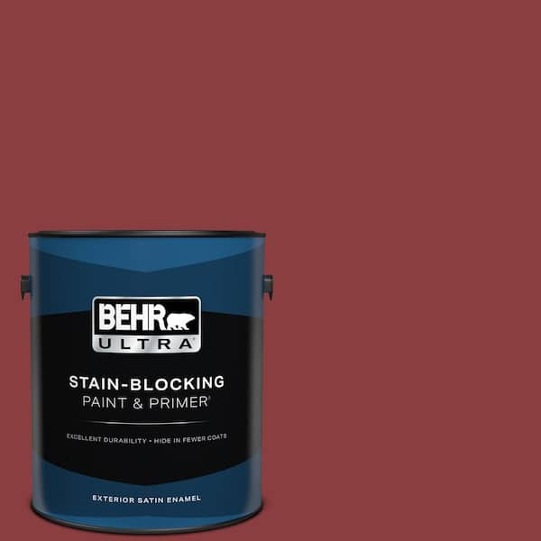 BEHR ULTRA 1 gal. Home Decorators Collection #HDC-WR14-11 Cranberry Tart Satin Enamel Exterior Paint & Primer