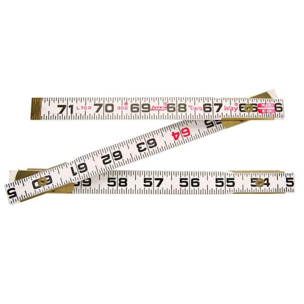 Crescent Lufkin 6 ft. x 5/8 in. 2-Way Wood Ruler