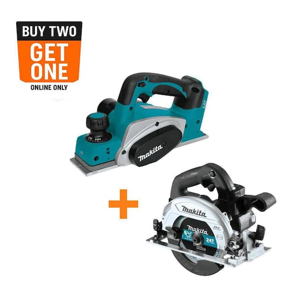 Makita 18V LXT Lithium-Ion 3-1/4 in. Cordless Planer with 18V 6-1