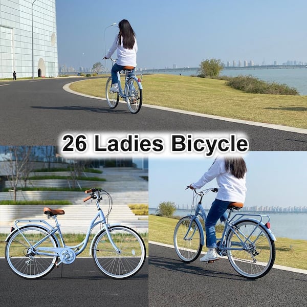 Cesicia 26 in. Aluminum Bike with 7-Speed in Pink for Lady's
