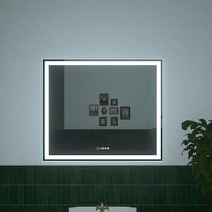 Swarm 42 in. W x 36 in. H Rectangular Frameless LED Wall Bathroom Vanity Mirror