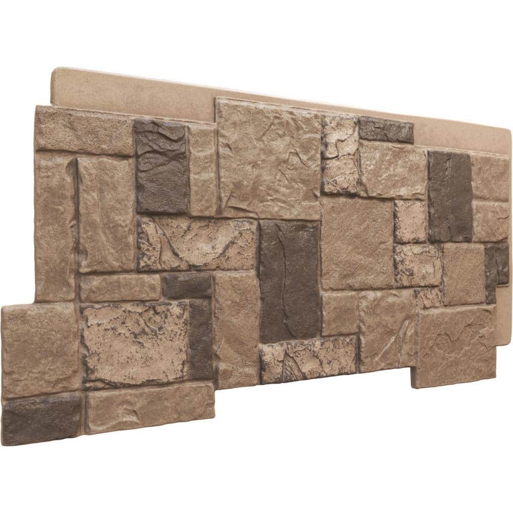 Smokey Ridge Faux Stone Siding Panel, 48" x 24"
