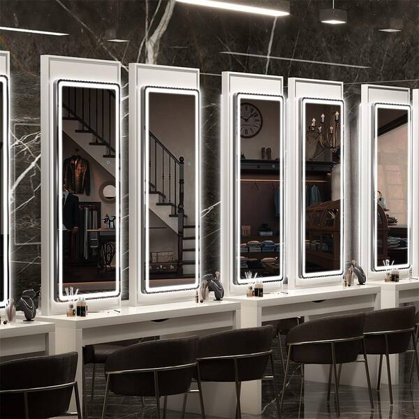 Hasipu 16 in. W x 44 in. H Rectangle Frame LED Full Body Hasipu 16 in. W x 44 in. H Rectangle Frame LED Full Body