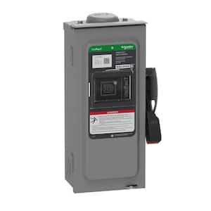VisiPacT 30 Amp 240-Volt 2-Pole Fused With Neutral Outdoor Heavy-Duty Safety Switch VH221NRB