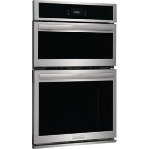 Gallery 27 in. Electric Built-In Wall Oven and Microwave Combination w/ Total Convection in Smudge-Proof Stainless Steel